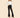 Black Vintage Contrast Binding Flare Leg Elastic Waist Elegant Pants - Easy Pickins Store