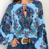 Bohemian Blouse Vintage Floral - Easy Pickins Store