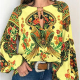 Bohemian Blouse Vintage Floral - Easy Pickins Store