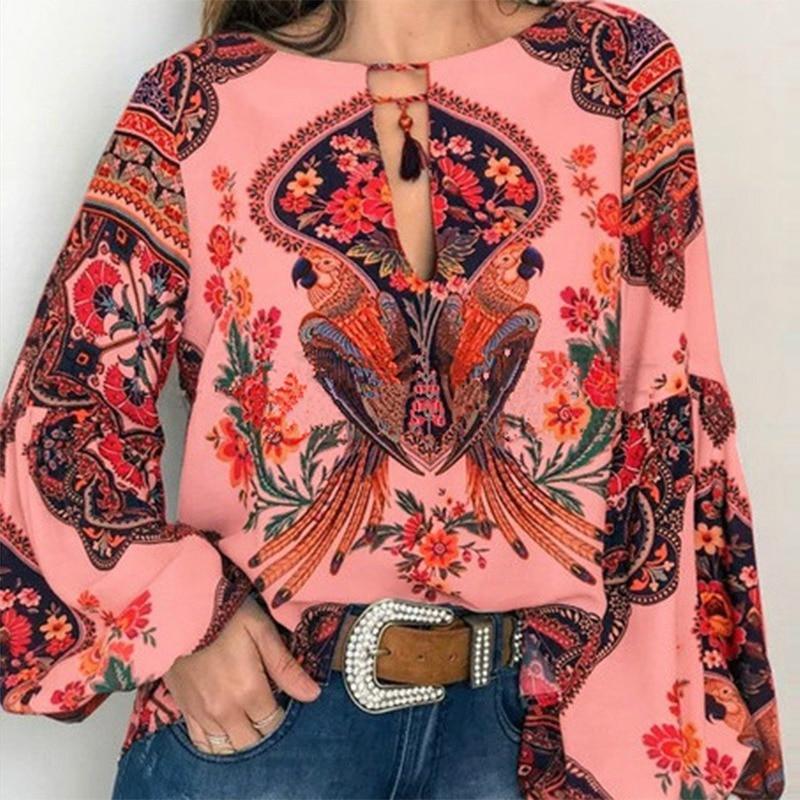 Bohemian Vintage Floral Blouse - Easy Pickins Store
