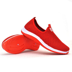 Breathable Air Mesh Sneakers Slip On Platform - Easy Pickins Store