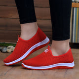 Breathable Air Mesh Sneakers Slip On Platform - Easy Pickins Store