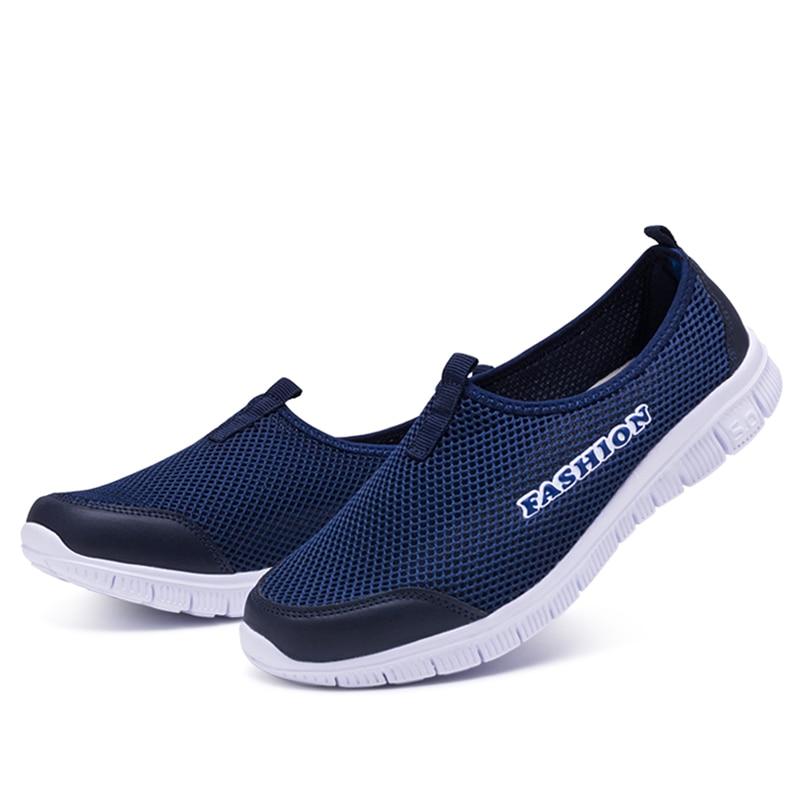 Breathable Mesh Light Flat Loafers Plus Sizes - Easy Pickins Store
