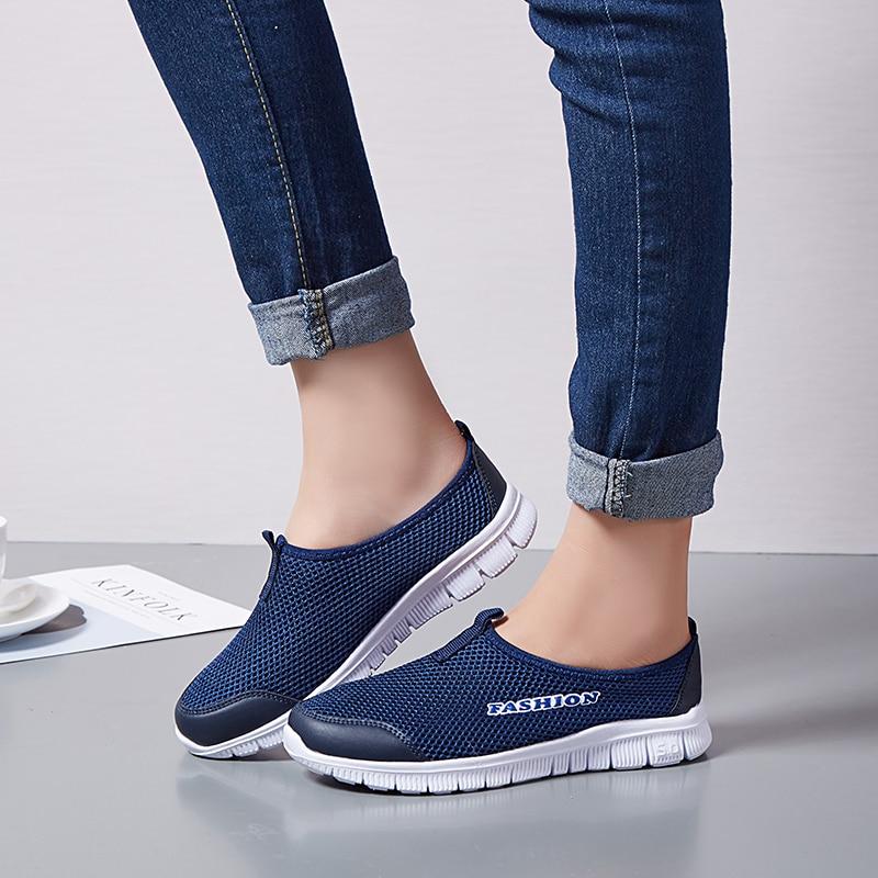 Breathable Mesh Light Flat Loafers Plus Sizes - Easy Pickins Store