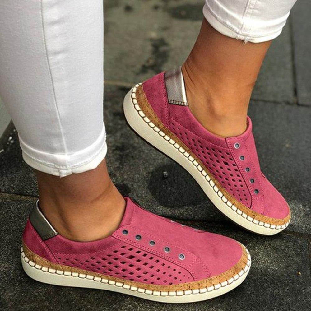 Breathable Vulcanized Casual Hollow Out Sneakers Lightweight - Easy Pickins Store