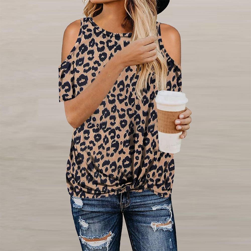Camouflage Hollow Out Short Sleeve Loose T-shirt - Easy Pickins Store