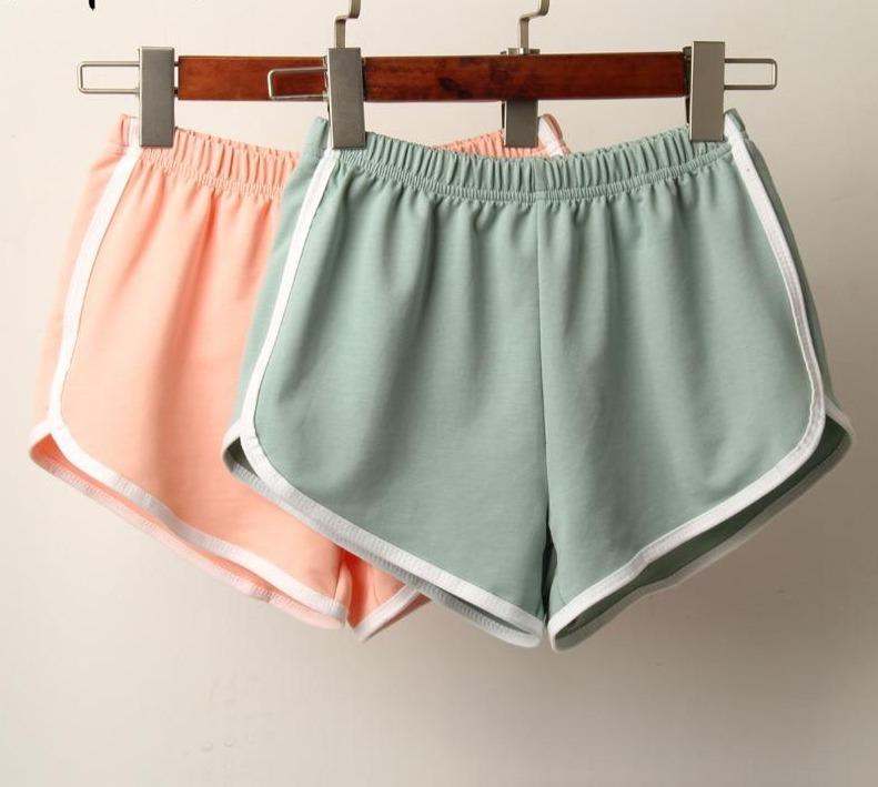 Candy Color Anti Emptied Skinny Elastic Waist Shorts - Easy Pickins Store