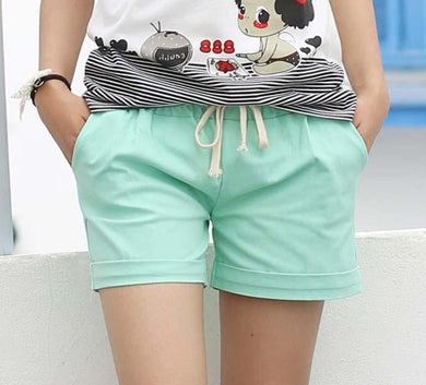 Candy Color Elastic With Belt Shorts - Easy Pickins Store