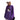 Cartoon Demon Print Purple T Shirt Long Sleeve O Neck Loose - Easy Pickins Store