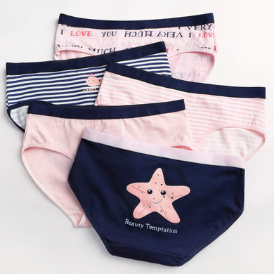 Cartoon Mid rise Cotton Underwear Interior Comfortable - Easy Pickins Store