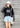 Character Letter Print Stripe Patchwork Casual Loose Long Sleeve T Shirt - Easy Pickins Store