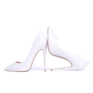 Classic White High Heels Pumps - Easy Pickins Store