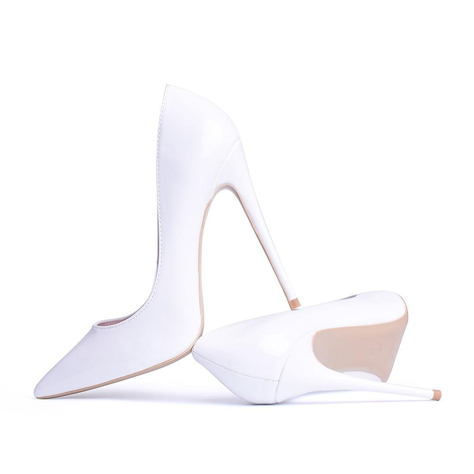 Classic White High Heels Pumps - Easy Pickins Store