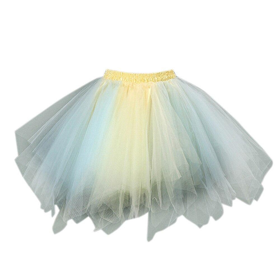 Colorful Skirt Pleated Gauze Colors Short Skirt - Easy Pickins Store