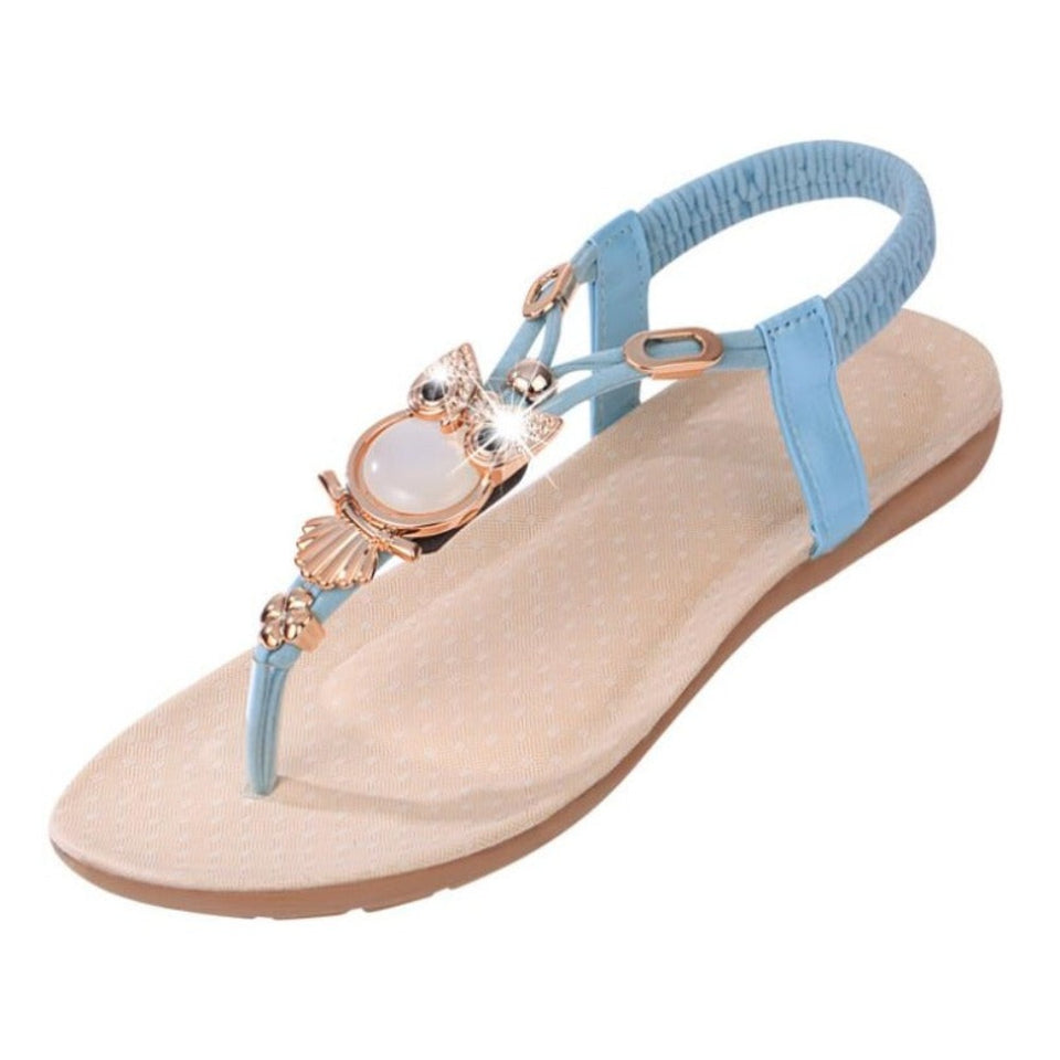 Comfort Rhinestone Sandals - Easy Pickins Store