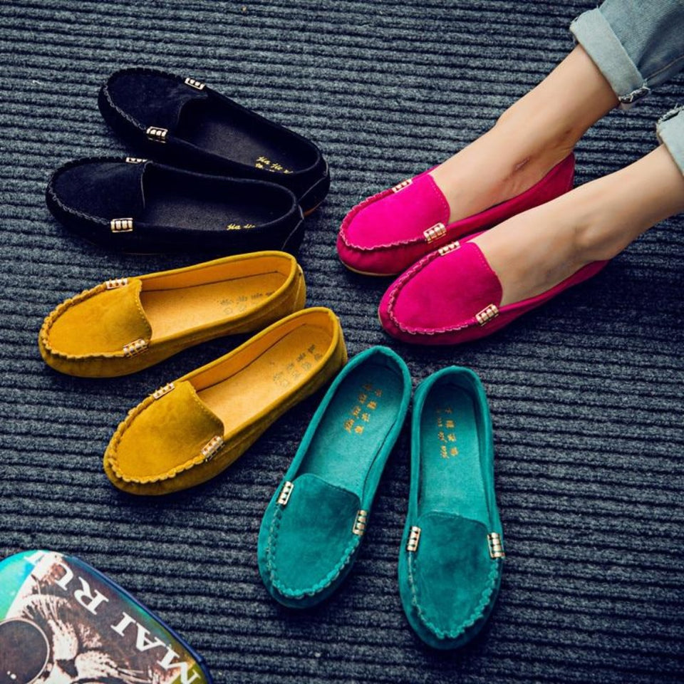 Comfortable Loafers Candy Color Slip on - Easy Pickins Store