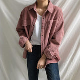 Corduroy Jacket Coat With Pockets - Easy Pickins Store