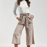 Cotton Linen High Waist Wide Leg Loose Pants - Easy Pickins Store