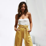Cotton Linen High Waist Wide Leg Loose Pants - Easy Pickins Store