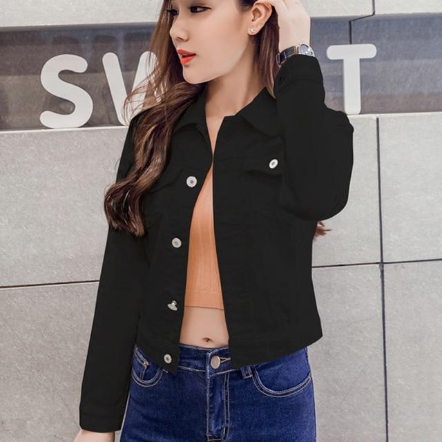 Daily Lapel Denim ButtonsShort Jeans Jacket - Easy Pickins Store