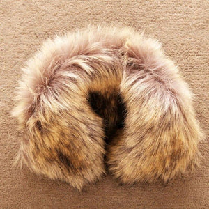 Denim Coat Jeans Plush Fleece Short Jacket Slim Elegant Fur Collar - Easy Pickins Store