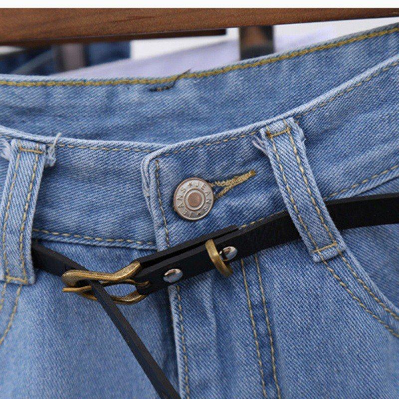 Denim Shorts High Waist Cuffed - Easy Pickins Store