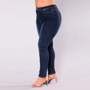 Denim Skinny High Waist Push Up Ripped Stretch - Easy Pickins Store