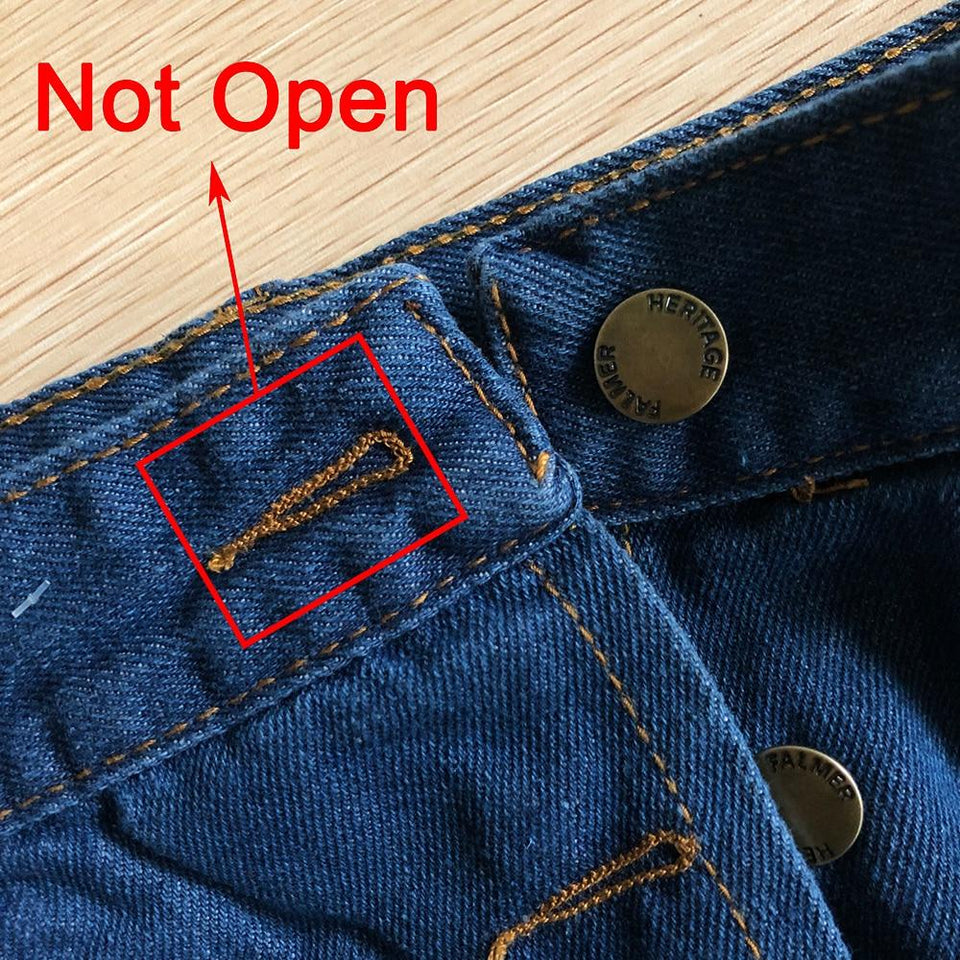 Denim Skirt Short A line Bottom High Waist Slim Pocket - Easy Pickins Store