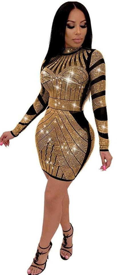 Diamond Process Sexy Dress Party Club Night Dress - Easy Pickins Store