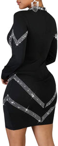 Diamond Process Sexy Dress Party Club Night Dress - Easy Pickins Store
