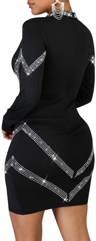 Diamond Process Sexy Dress Party Club Night Dress - Easy Pickins Store