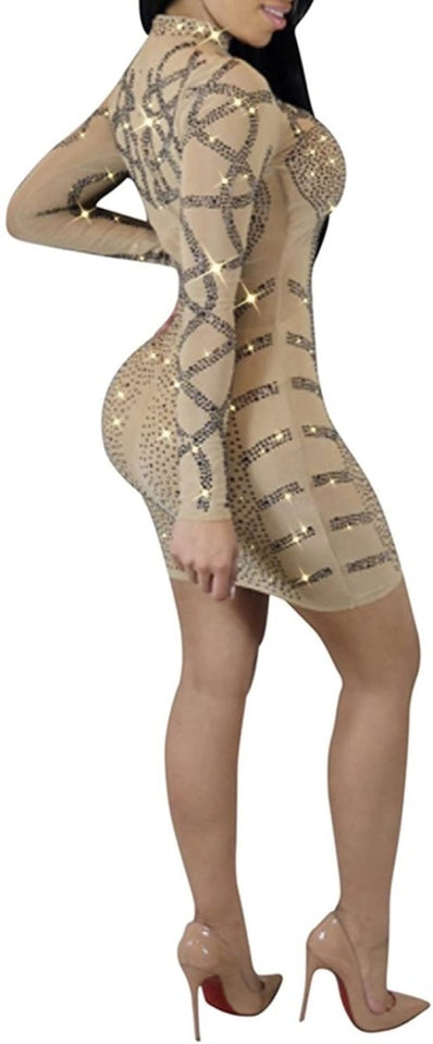 Diamond Process Sexy Dress Party Club Night Dress - Easy Pickins Store