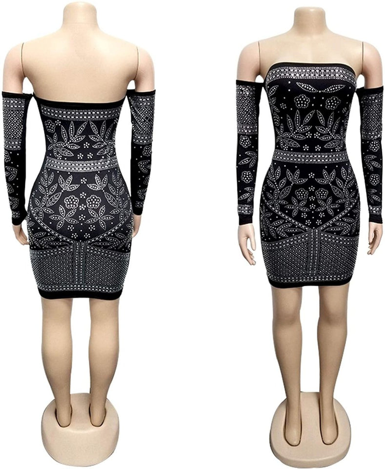 Diamond Process Sexy Dress Party Club Night Dress - Easy Pickins Store