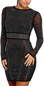 Diamond Process Sexy Dress Party Club Night Dress - Easy Pickins Store