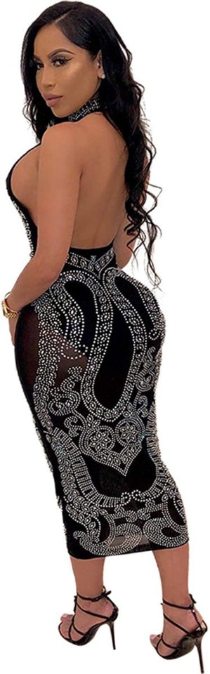 Diamond Process Sexy Dress Party Club Night Dress - Easy Pickins Store