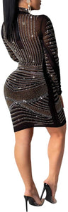 Diamond Process Sexy Dress Party Club Night Dress - Easy Pickins Store