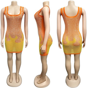 Diamond Process Sexy Dress Party Club Night Dress - Easy Pickins Store