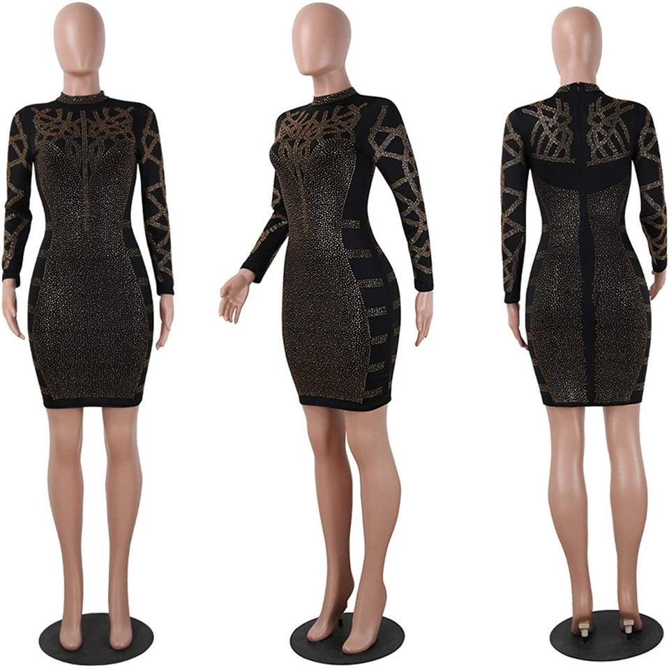 Diamond Process Sexy Dress Party Club Night Dress - Easy Pickins Store