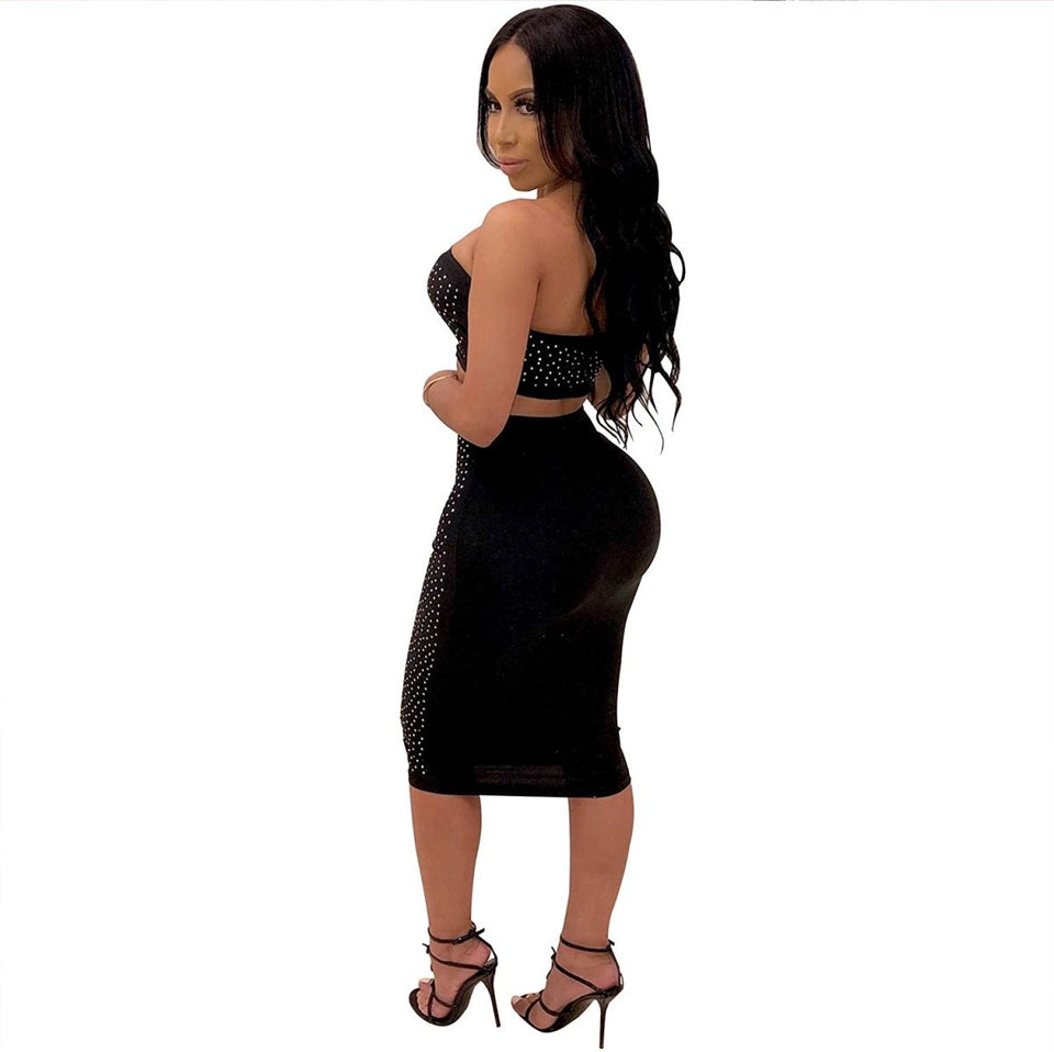Diamond Process Sexy Dress Party Club Night Dress - Easy Pickins Store