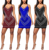 Diamond Process Sexy Dress Party Club Night Dress - Easy Pickins Store