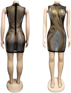 Diamond Process Sexy Dress Party Club Night Dress - Easy Pickins Store