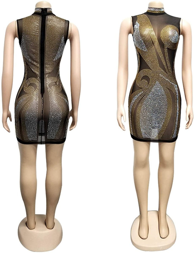 Diamond Process Sexy Dress Party Club Night Dress - Easy Pickins Store
