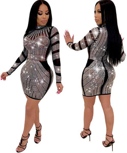 Diamond Process Sexy Dress Party Club Night Dress - Easy Pickins Store