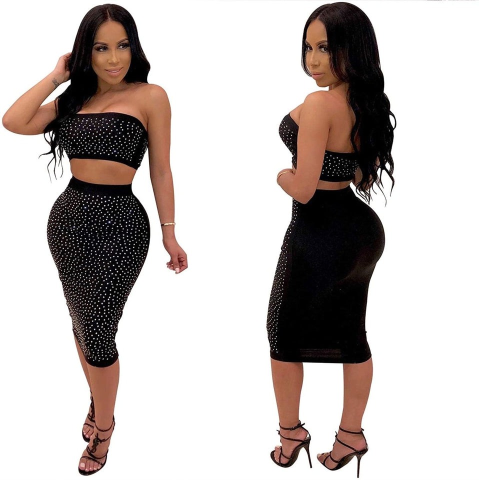 Diamond Process Sexy Dress Party Club Night Dress - Easy Pickins Store