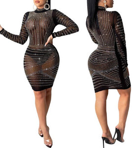 Diamond Process Sexy Dress Party Club Night Dress - Easy Pickins Store