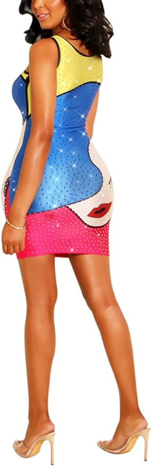 Diamond Process Sexy Dress Party Club Night Dress - Easy Pickins Store