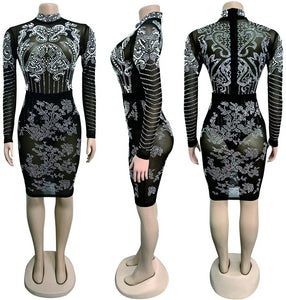 Diamond Process Sexy Dress Party Club Night Dress - Easy Pickins Store