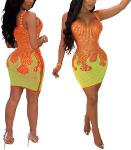 Diamond Process Sexy Dress Party Club Night Dress - Easy Pickins Store