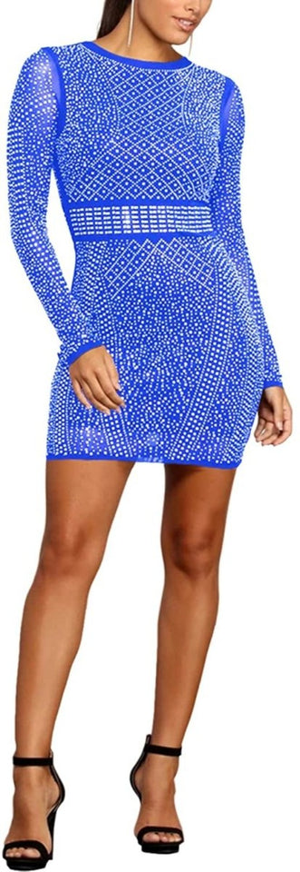 Diamond Process Sexy Dress Party Club Night Dress - Easy Pickins Store