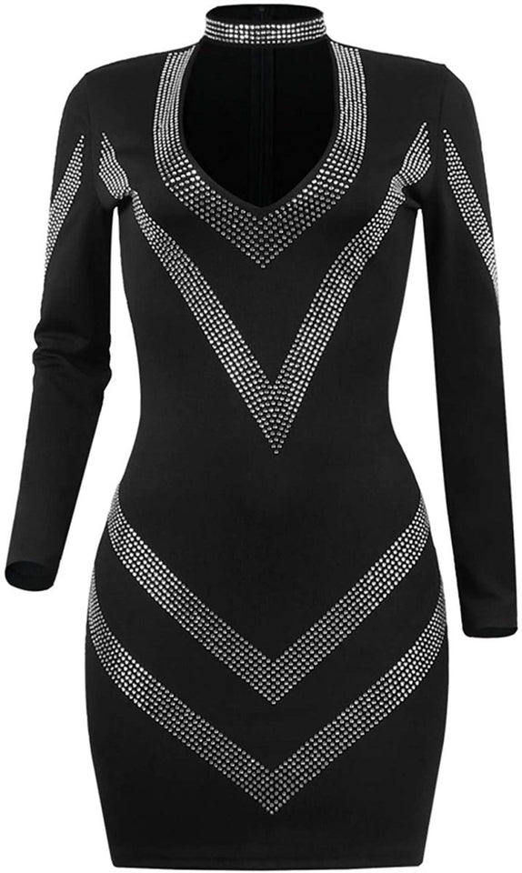 Diamond Process Sexy Dress Party Club Night Dress - Easy Pickins Store
